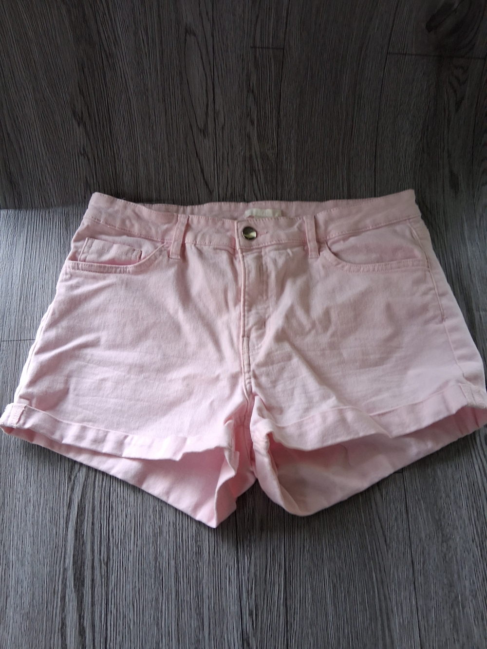 H&M Light Pink Denim Jean Shorts Size 10